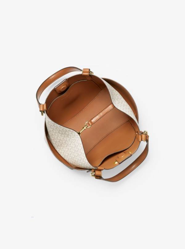 Damske Prenosná Taška Michael Kors Sullivan Small Logo Hnedožltý Hnede - Kabelky Michael Kors Outlet | EMQIO-5713